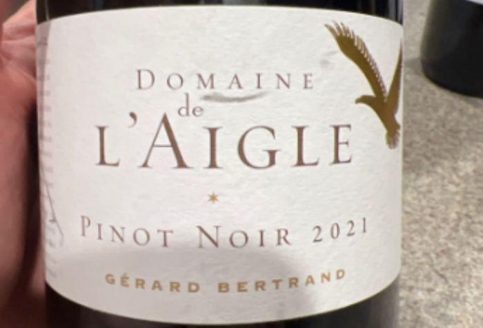 吉哈伯通山鹰酒庄黑皮诺红葡萄酒Gérard Bertrand Domaine de l’Aigle Pinot Noir 2021-酒乐会