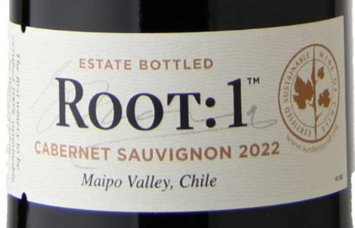  鲁特庄园赤霞珠红葡萄酒Root 1 Cabernet Sauvignon 2022-酒乐会