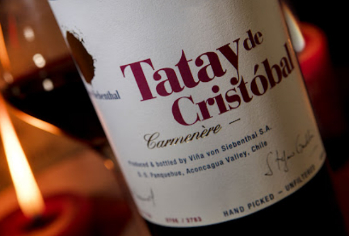 西本塔尔酒庄克里斯托巴尔佳美娜红葡萄酒Vina Von Siebenthal Tatay de Cristobal Carmenere-酒乐会