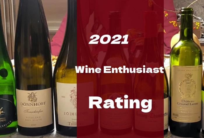 2021《葡萄酒爱好者》葡萄酒评级 Wine Enthusiast Wines Ratings-酒乐会