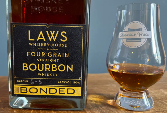 劳斯威士忌酒厂四种谷物保税波本威士忌Laws Whiskey House Four Grain Bonded Bourbon-酒乐会